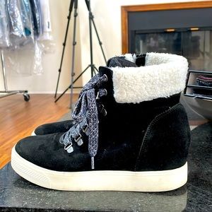 Steve Madden - Fur Hightop Shoes